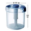 Squirrel R-30 Instant Pickle Container, Round Shape, Clear Blue, 0.1