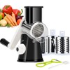 Ourokhome Rotary Cheese Grater Hand Crank, Kitchen Shredder Speed Mandolin