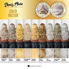 Sensationnel Shear muse goldkrush lacewig - jaiyana deep laceparting hand tied ready to wear synthetic prestyled units (ICYBLONDE)