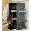 Handbag Storage Organizer Dust-Proof Holder Bag Wardrobe Closet (Black-2Pack)