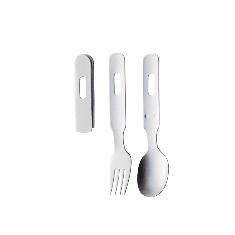 Takakuwa Metal Damaged Camping Set, Silver, 2 pcs, 410132