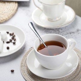 Stainless Steel Teaspoons, Coffee Spoons, Espresso Spoons, Spoons for Yoghurt, Pudding, Fruit Dessert (No.4)