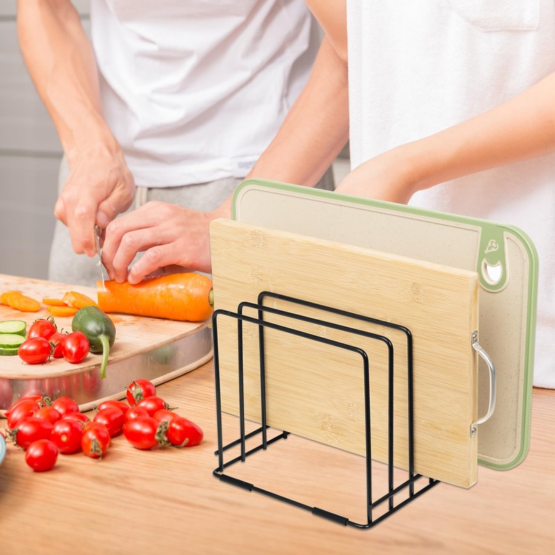 MESTUDIO Cutting Board Holder, 1.2 in. Wide Slots Cabinet Organizer