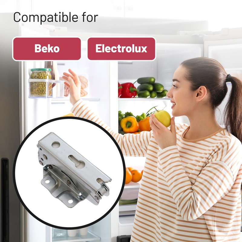 Reliapart Lower & Upper Fridge Door Hinge Set for Electrolux