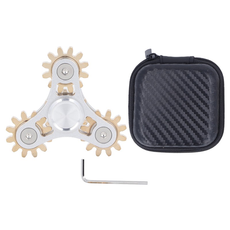 4 Gears Fidget Bearing Toy Stress Reducer Anxiety Game Brass