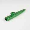 Metal Kazoo Flute Diaphragm Mouth Harmonica wind Instrument, Green