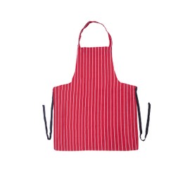 ZIMEL HOMES 100% Cotton Butcher Stripe Kitchen Apron Navy Red Professional Chef Work wear Apron