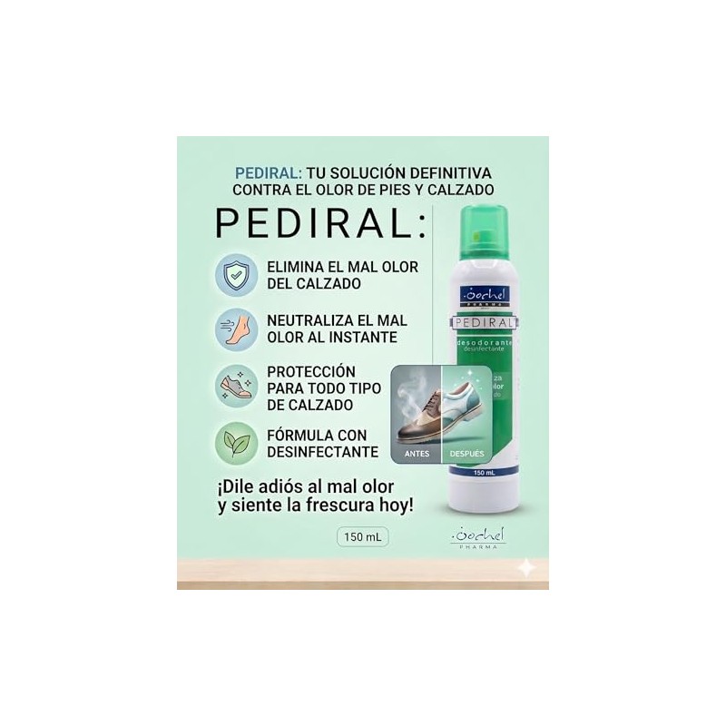 Desodorante Calzado Elimina Mal Olor Pediral
