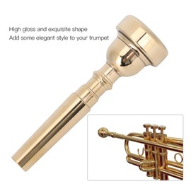 Metal Trumpet Mouthpiece, Trumpet Mouthpiece Langable Stylish Brass Professional Horn Musical Instrument Accessories (Gold 7C)