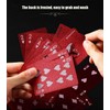 2 Deck of Waterproof Poker Cards,Red Playing Cards, Plastic Waterproof