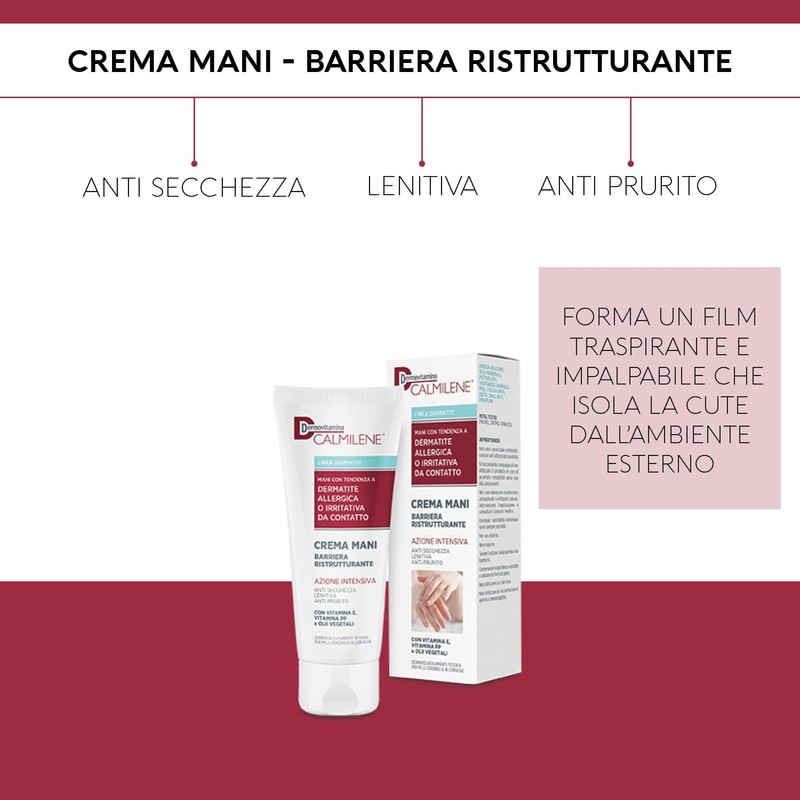 Dermovitamina Calmilene Crema Mani Barriera Ristrutturante 75 ml