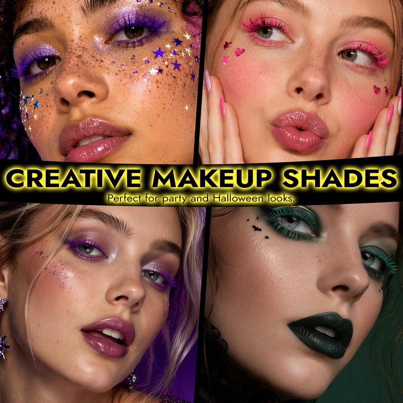 Colorful Mascara,Waterproof Long Lasting Volumizing Lengthening Mascara,Smudge-Proof Buildable Mascara With