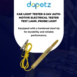 Dapetz ® Car Circuit Tester,Automotive Car Voltage Tester Pen Tool Auto Truck DC 6V/12V /24V with Vise Clip Indicator Light for Low Voltage Systems