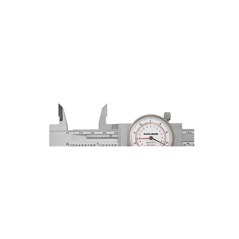 Accusize - 8" x 0.001"/200mm x 0.02mm, Inch/Metric Dual Needle
