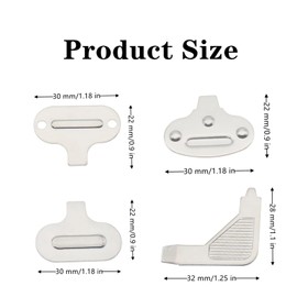 8 Pack Sewing Machine Needle Plate Screwdriver Professional Stainless Steel Model Screwdriver for Sewing Machine Repairing Tool, 4 Models