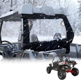 QYMOTO Polaris RZR XP 900 Rear Window,Rear Windshield, Canvas Soft Full Back Window Panel for 900 Trail, 900 4 XP, Block Wind, Rain Dust and Debris from Back