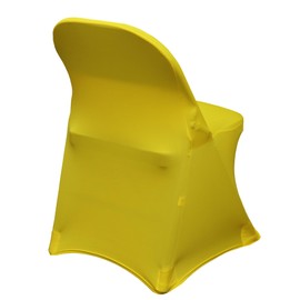 YOUR CHAIR COVERS - Stretch Spandex Folding Chair Cover Yellow