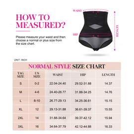 Nebility Plus Size Shapewear for Women Tummy Control Butt Lifting Panties Hi- Waist Trainer Body Shaper Short Belly Underwear (Large, Black Normal Size)