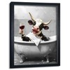 Framed Bathroom Wall Decor, Funny Cow Bathroom Wall Art Farmhouse