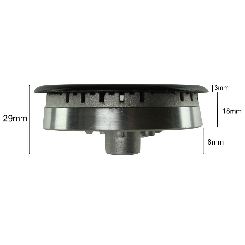 SPARES2GO (Non Universal) Oven Cooker Hob Gas Burner Crown &