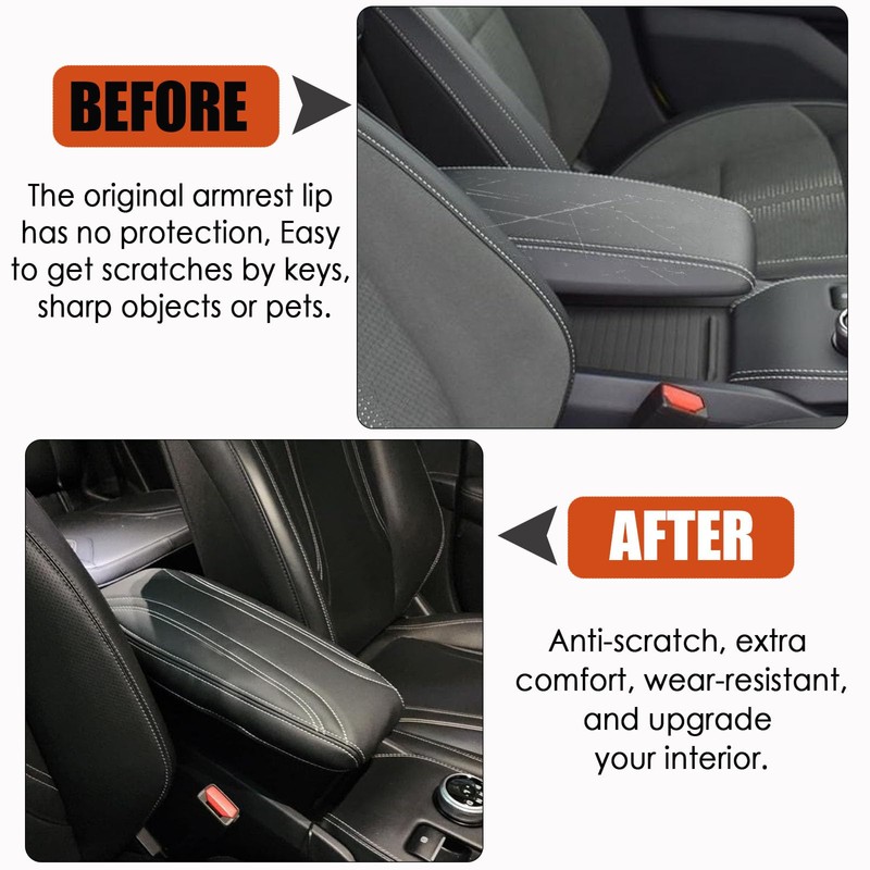 Center Console Cover for Mustang Mach E - [Upgraded] Soft