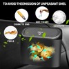 luwiscook 2 Pack Black Mini Car Trash Can Bin with