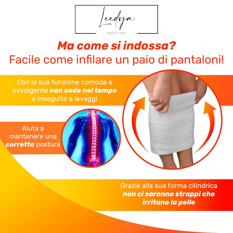 Leedya 65% Wool Abdominal Warmer Warmer for Women Men Winter