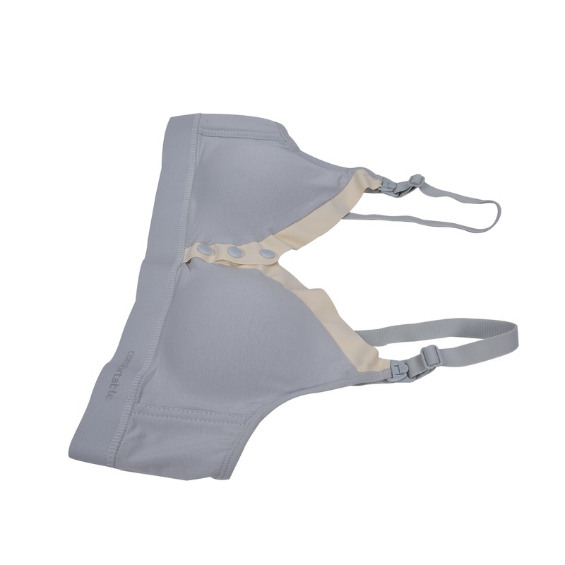 Wireless Nursing Bra V Shape Breastfeeding Breathable Maternity Bra with