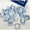 Clear Corrugated Roofing Plastic Screw Cover Strap Caps (200 Pack)