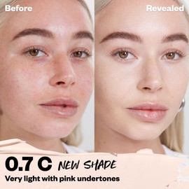 Kosas Revealer Concealer - Medium Coverage Makeup with Hyaluronic Acid, Conceals Dark Circles Under Eyes, Dark Spots and Blemishes + Brightens, Hydrates, Long-Lasting & Vegan, (Tone 0.7 C)