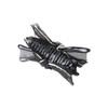 Vingtaine H7903-BLACK Organdy Ribbon Hair Claw for Adults, Women’s