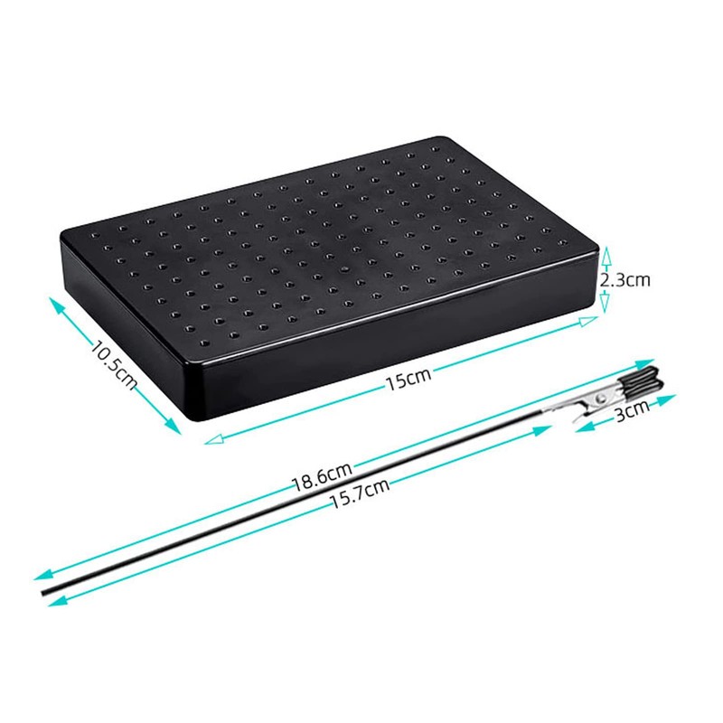 Yesmin Crocodile Clip Set Tool Model Support Base,Equipped with 10