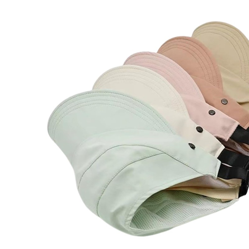 BUDUBIBI Summer Sun Hat, Women's Ponytail Baseball Cap, Outdoor Hollow