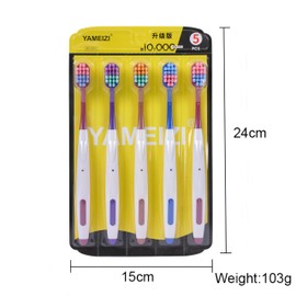 FWCXKK Extra Soft Toothbrush for Sensitive Gums,Wide Head Soft Bristle Toothbrush with 10000 Soft Bristles for Adults,Pregnant Women,Elderly,5pcs