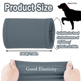 Soothing Earmuffs Headgear for Dogs Pets for Sounds Neck and Ear Warmers Hood Ear Covers (M, Blue)