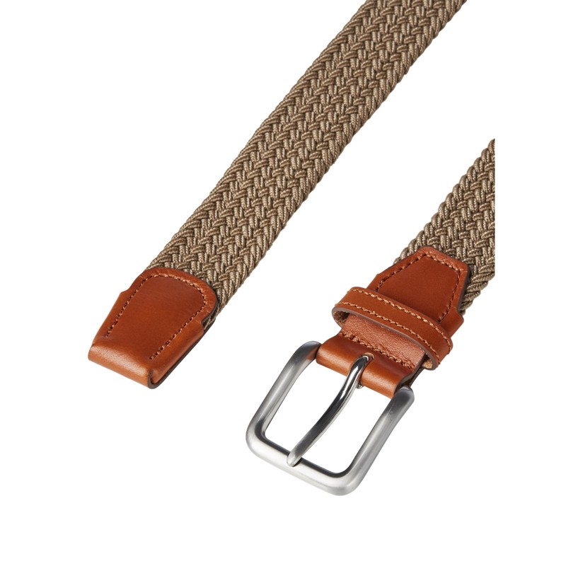 JACK & JONES Men's Jacspring Woven Belt, Beige (Incense Incense),