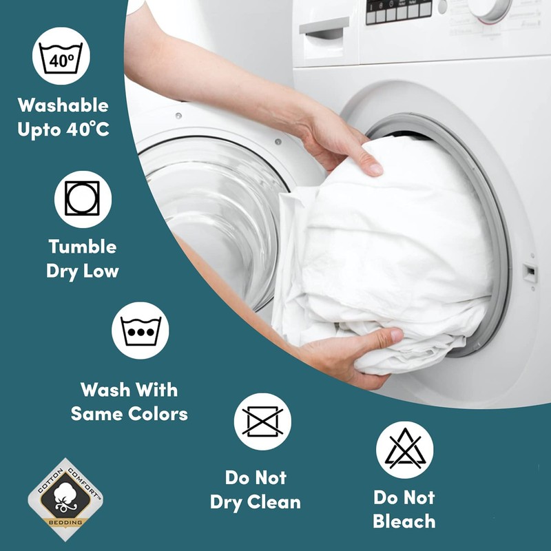 COTTON COMFORT 100% EGYPTIAN COTTON 400 THREAD COUNT FITTED SHEET