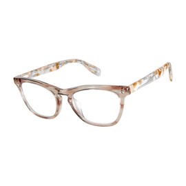 Scojo New York Bloom Street Blue Light Reading Glasses, Handmade Scratch Resistant Readers for Women and Men, Polished Shell - 1.25x