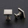 JOY DECOR 10 Pack Brushed Nickel Square Cabinet Knobs for