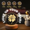 Flexzion 3D Clover Crystal Ball Night Light - LED Light