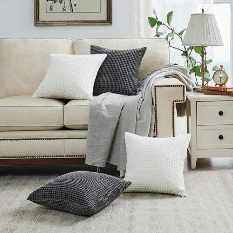 45x45 Plain Solid Colour Cushion Cover Decorative Pillow Case Home,