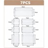 Clear Plastic Drawer Organizers for Makeup, Jewelry & Office Supplies