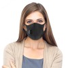 Tanness 5 PACK Black Face Mask - Reusable Breathable Cover