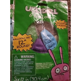 Designware UglyDoll Balloons 6 Pieces 2 Packs 12" Helium Quality