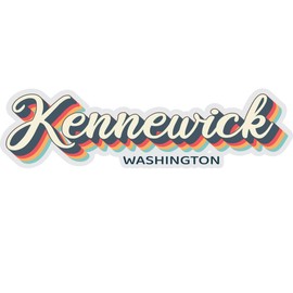 Kennewick Washington Souvenir 2-Inch Vinyl Decal Sticker 3D Design 2-Inch|Sticker