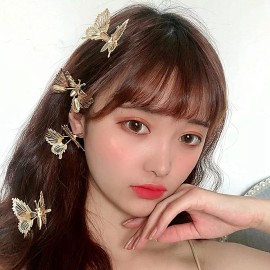 Geoot 4 Pinzas Para El Cabello De Mariposa En Movimiento Con Clip