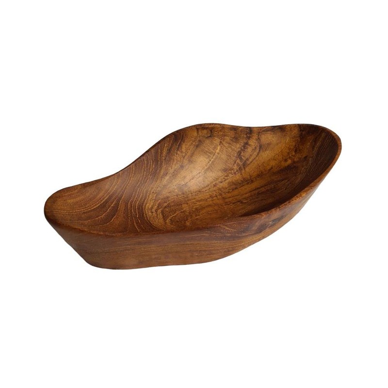 Windalf IROIZA Handmade Small Teak Wooden Bowl 18 cm Soap