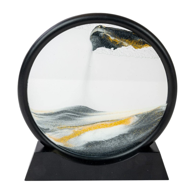 Funtime Gifts Mind Fuel Sandscape Moving Sand Art Round Glass