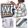 DEWEL Throw Blanket, Worn Blanket, Button, 31.5 x 51.2 inches