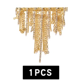 Hair Clips for Girls School - Rhinestone Hair Chains Bling Crystal Tassel Hairclips Head Chain for Women Girls Party 3030